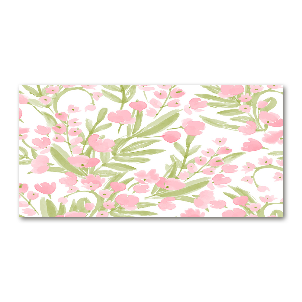 Print on acrylic Floral pattern