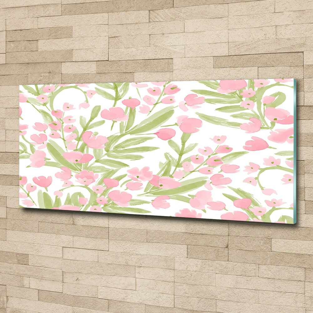 Print on acrylic Floral pattern