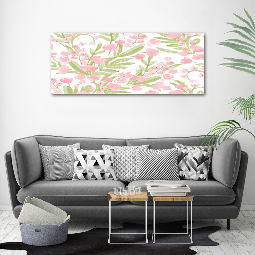 Print on acrylic Floral pattern