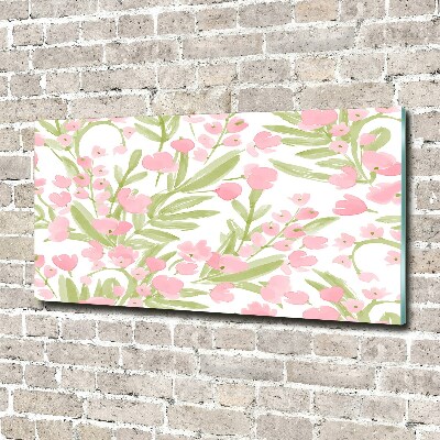 Print on acrylic Floral pattern