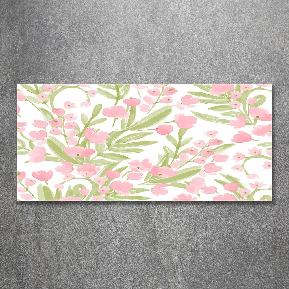 Print on acrylic Floral pattern