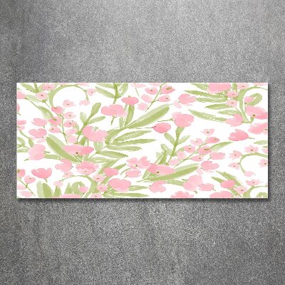 Print on acrylic Floral pattern