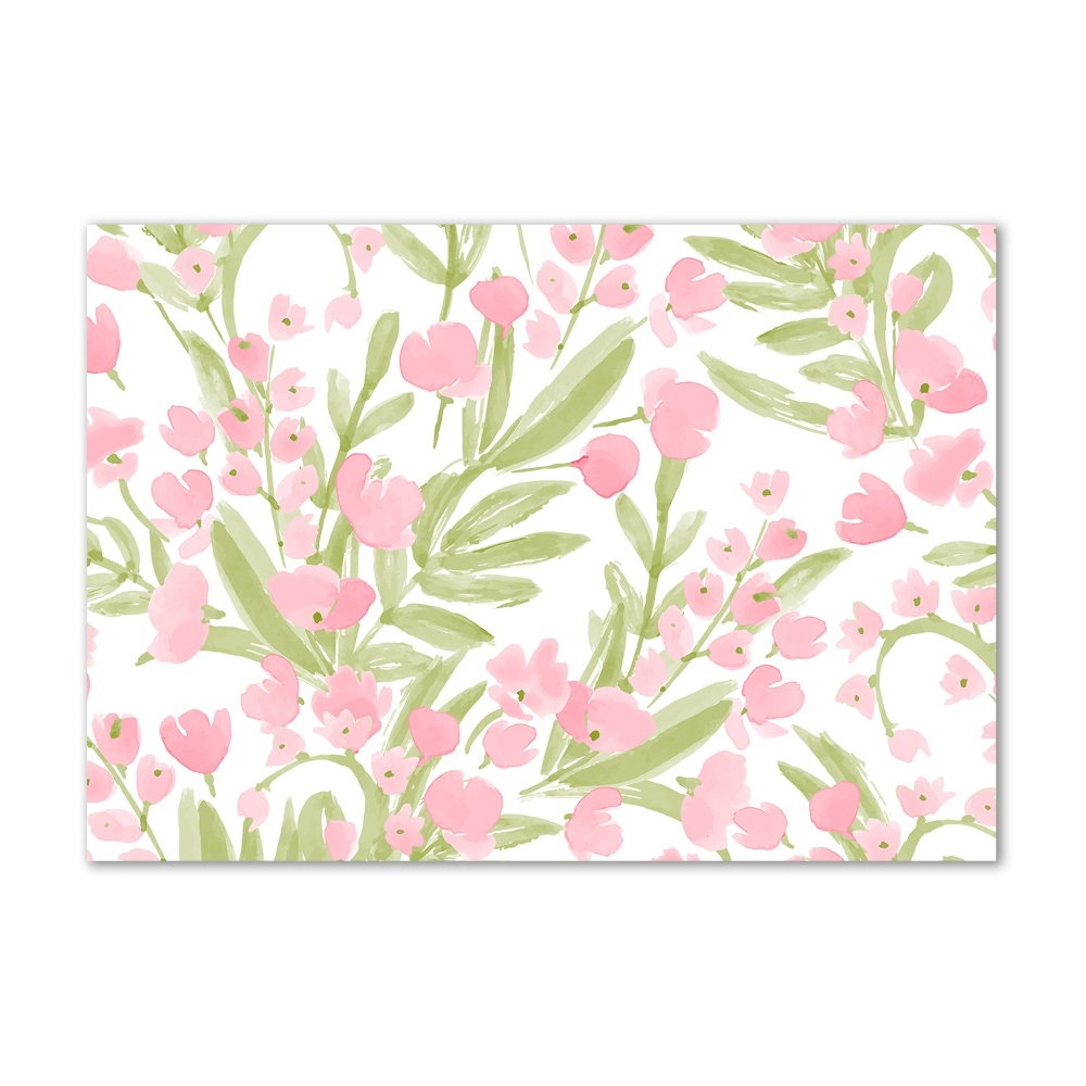 Print on acrylic Floral pattern