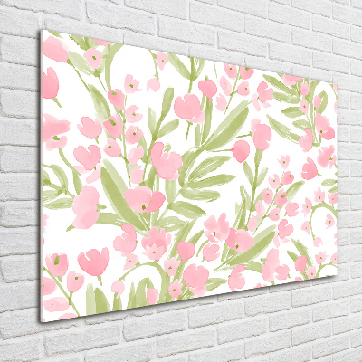 Print on acrylic Floral pattern