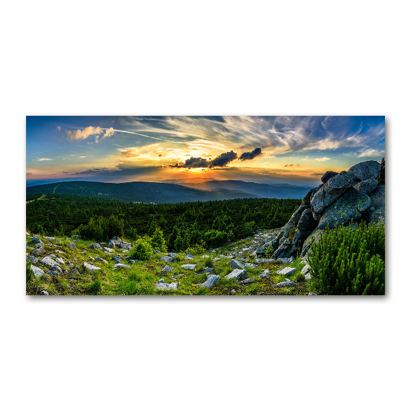 Print on acrylic Mountain panorama