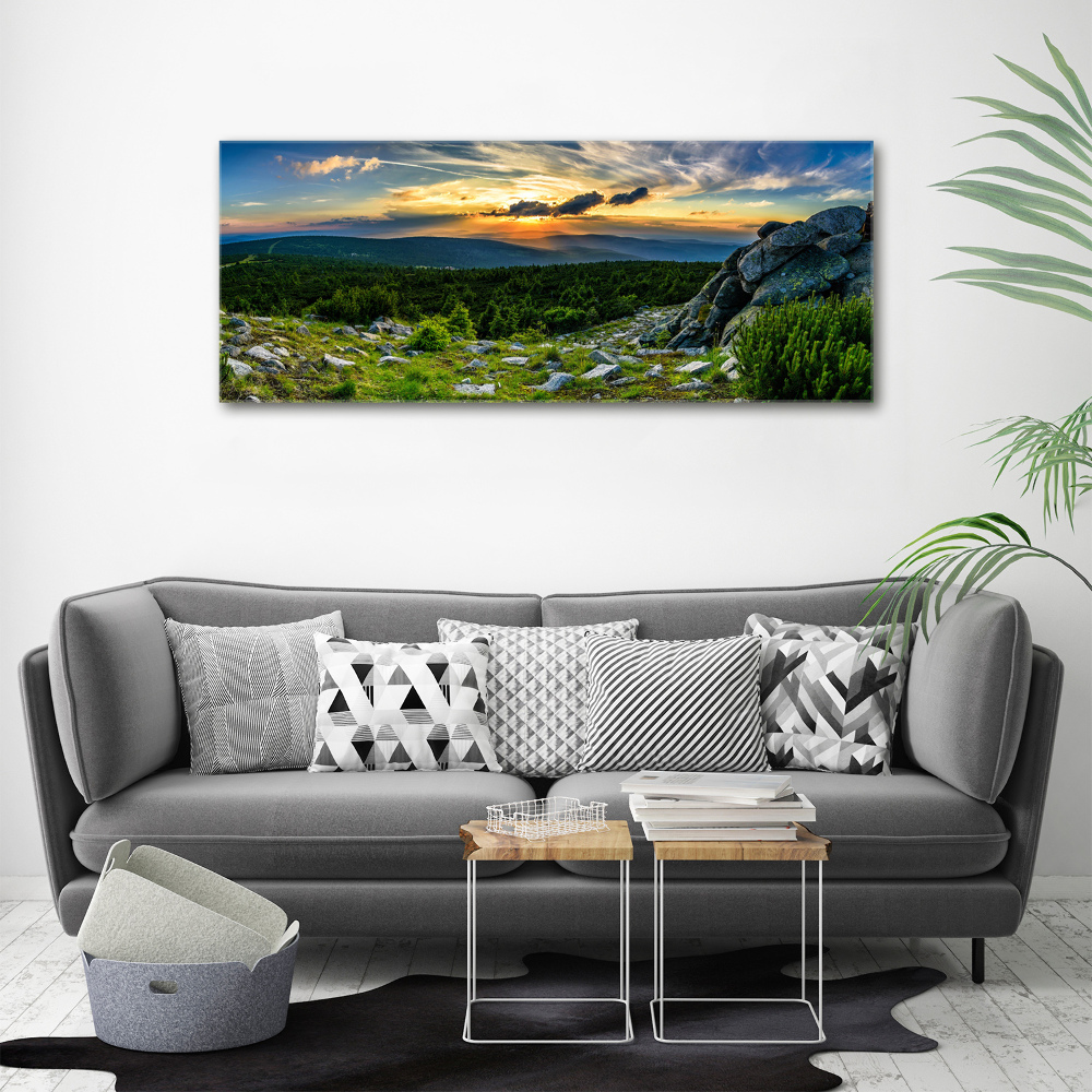 Print on acrylic Mountain panorama