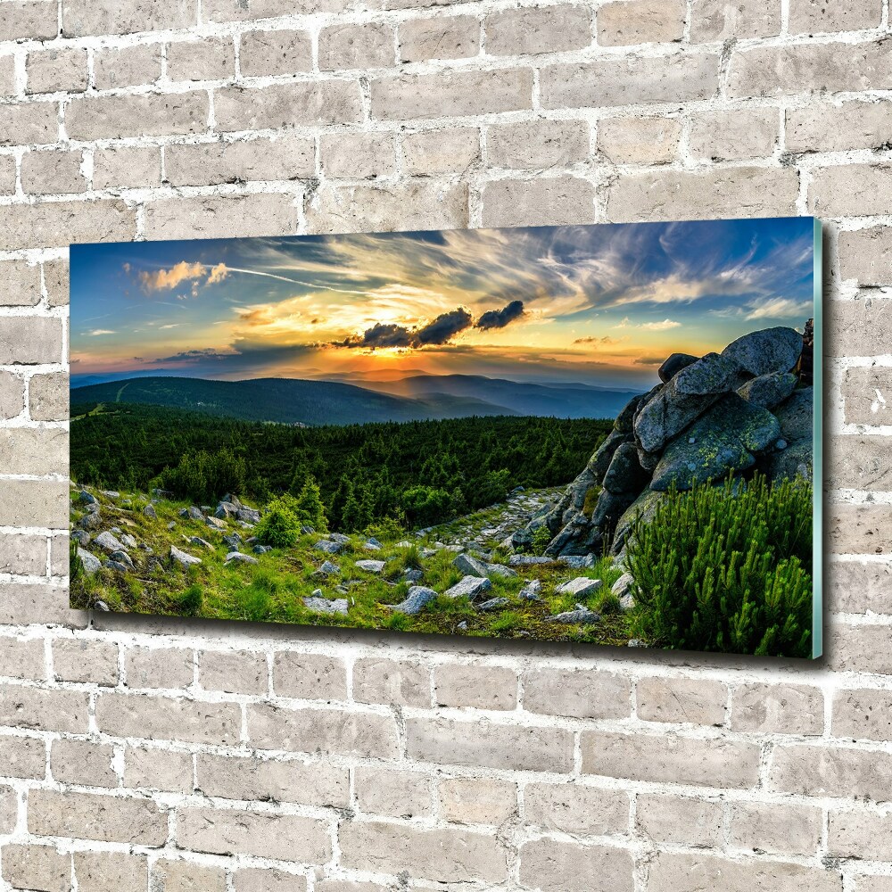 Print on acrylic Mountain panorama