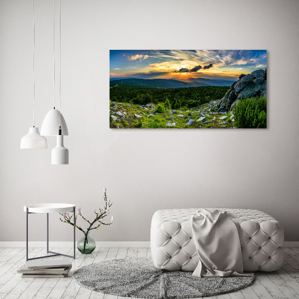 Print on acrylic Mountain panorama