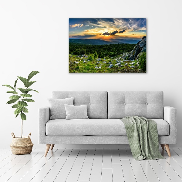 Print on acrylic Mountain panorama