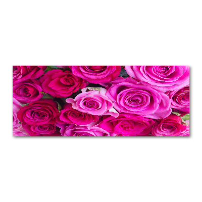 Print on acrylic A bouquet of pink roses