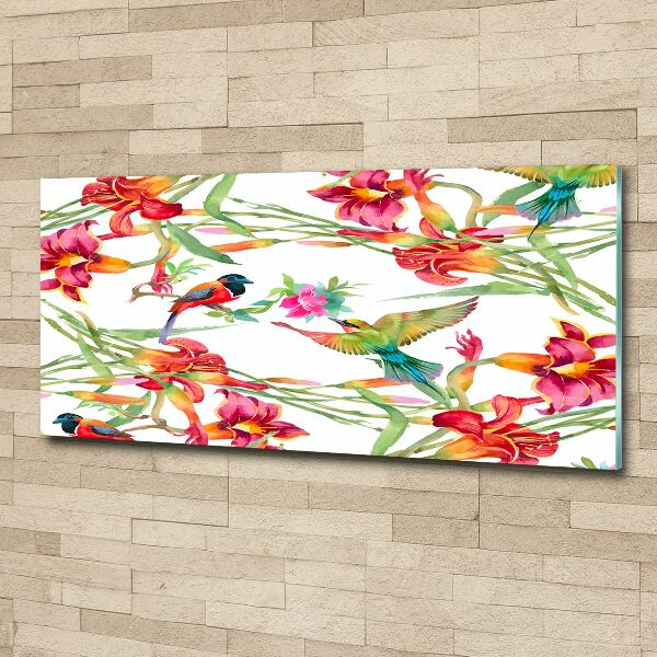 Wall art acrylic Exotic birds