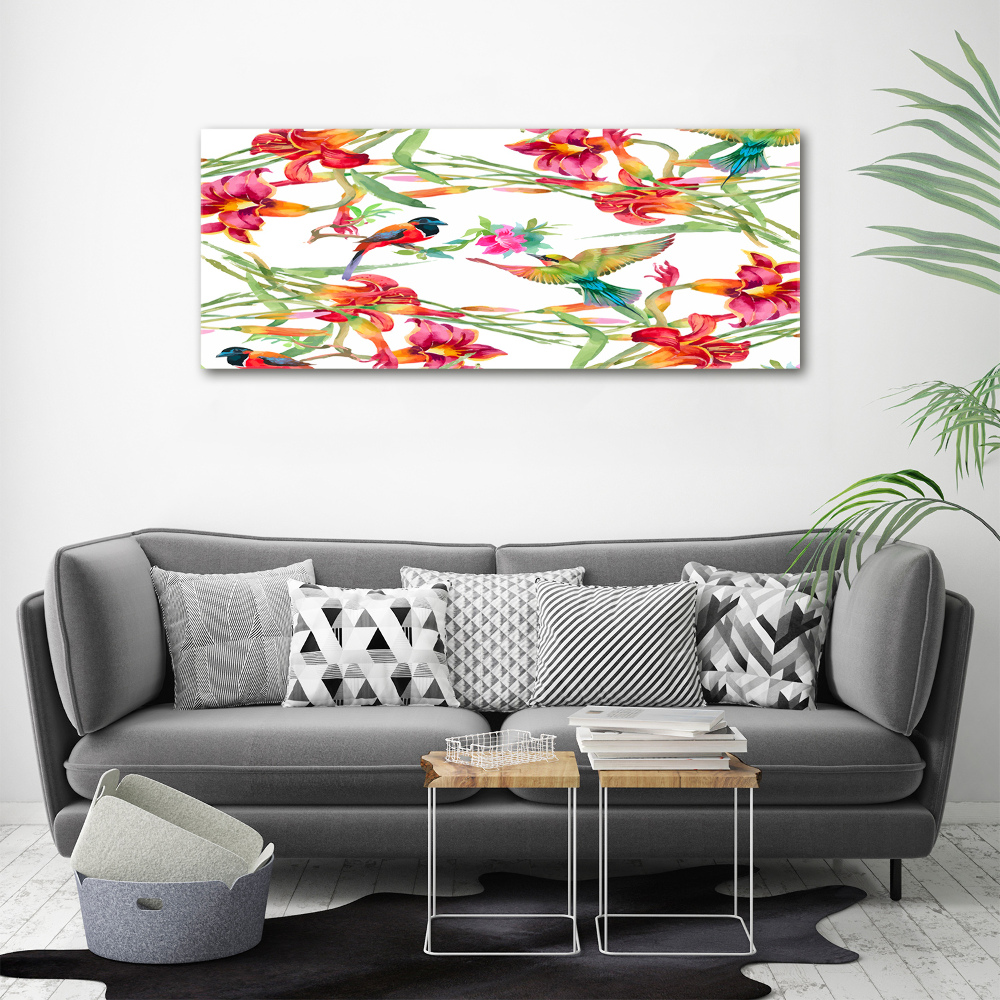 Wall art acrylic Exotic birds