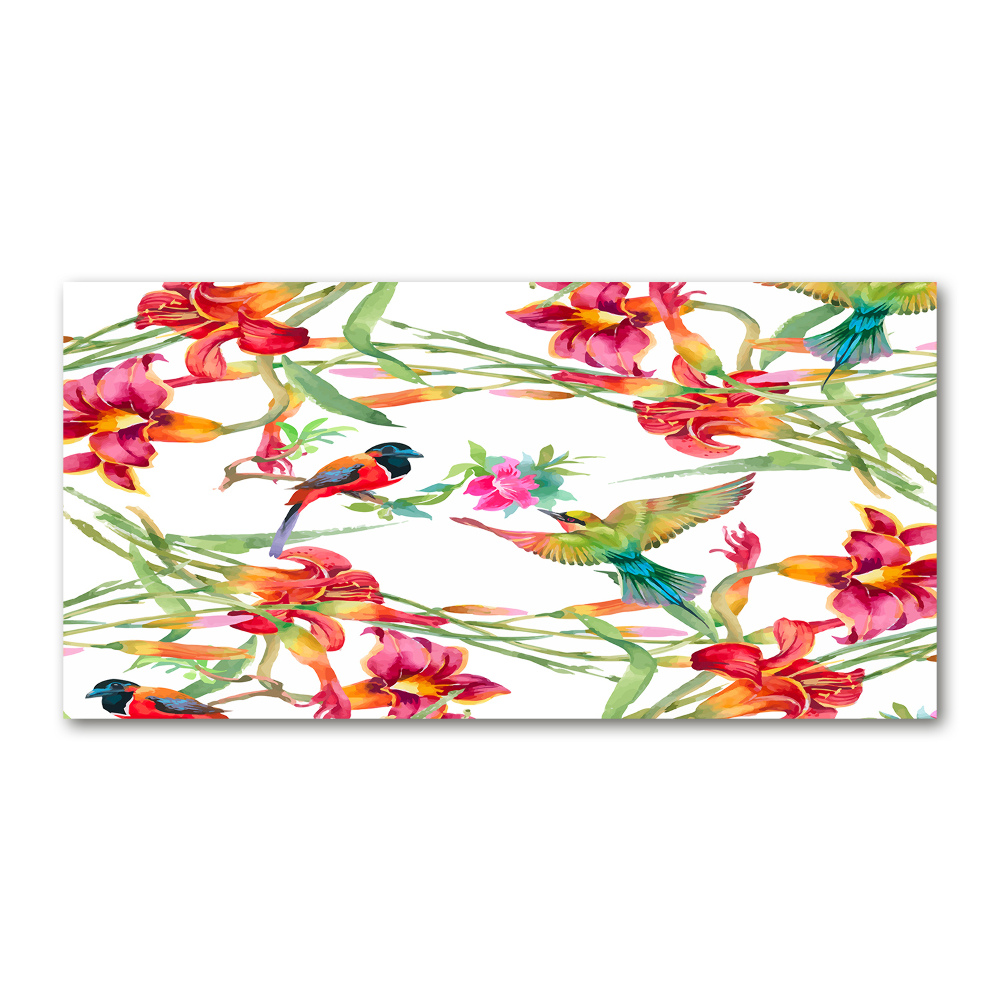 Wall art acrylic Exotic birds