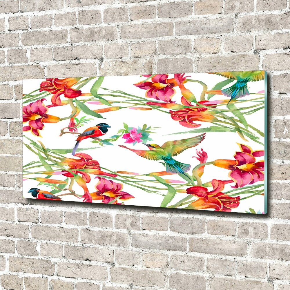 Wall art acrylic Exotic birds