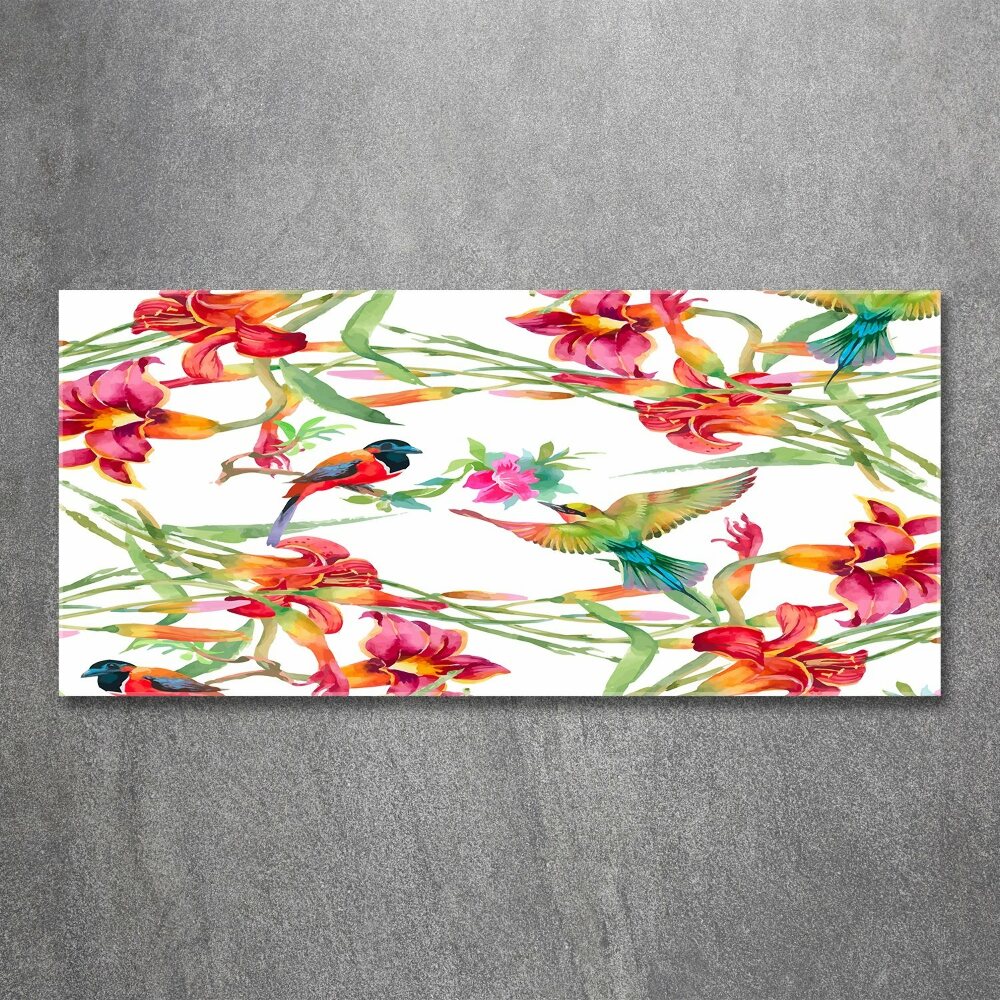 Wall art acrylic Exotic birds