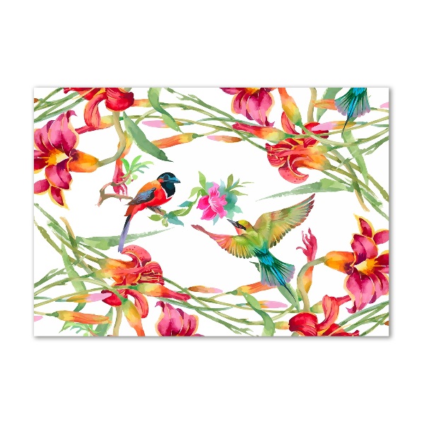 Wall art acrylic Exotic birds