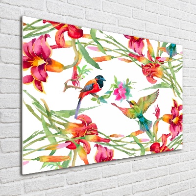 Wall art acrylic Exotic birds