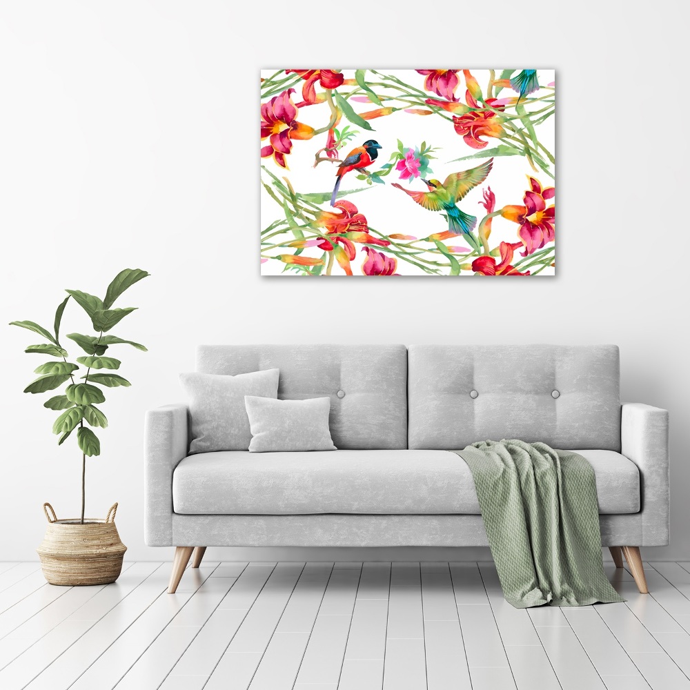 Wall art acrylic Exotic birds