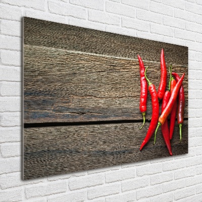 Print on acrylic Chilli peppers