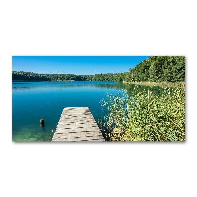 Wall art acrylic Pier by the lake