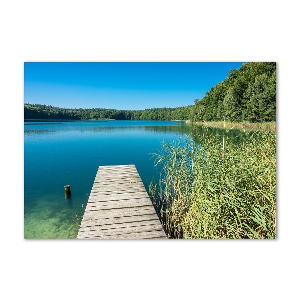 Wall art acrylic Pier by the lake