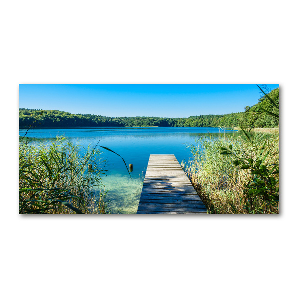 Wall art acrylic Pier by the lake