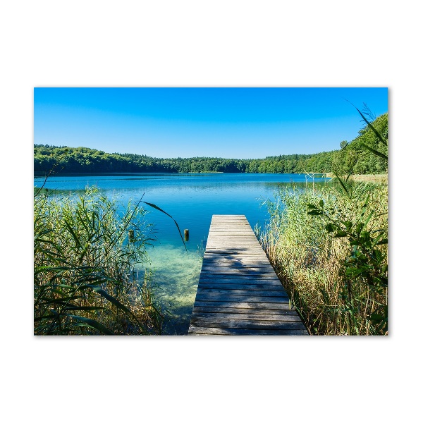 Wall art acrylic Pier by the lake