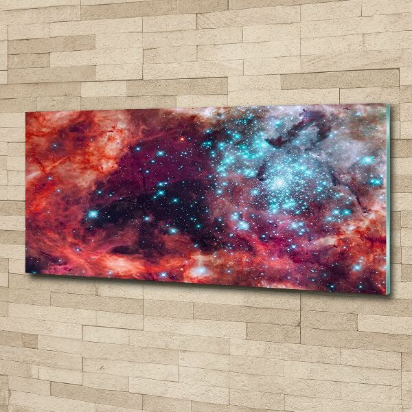 Glass acrylic wall art Magellan cloud