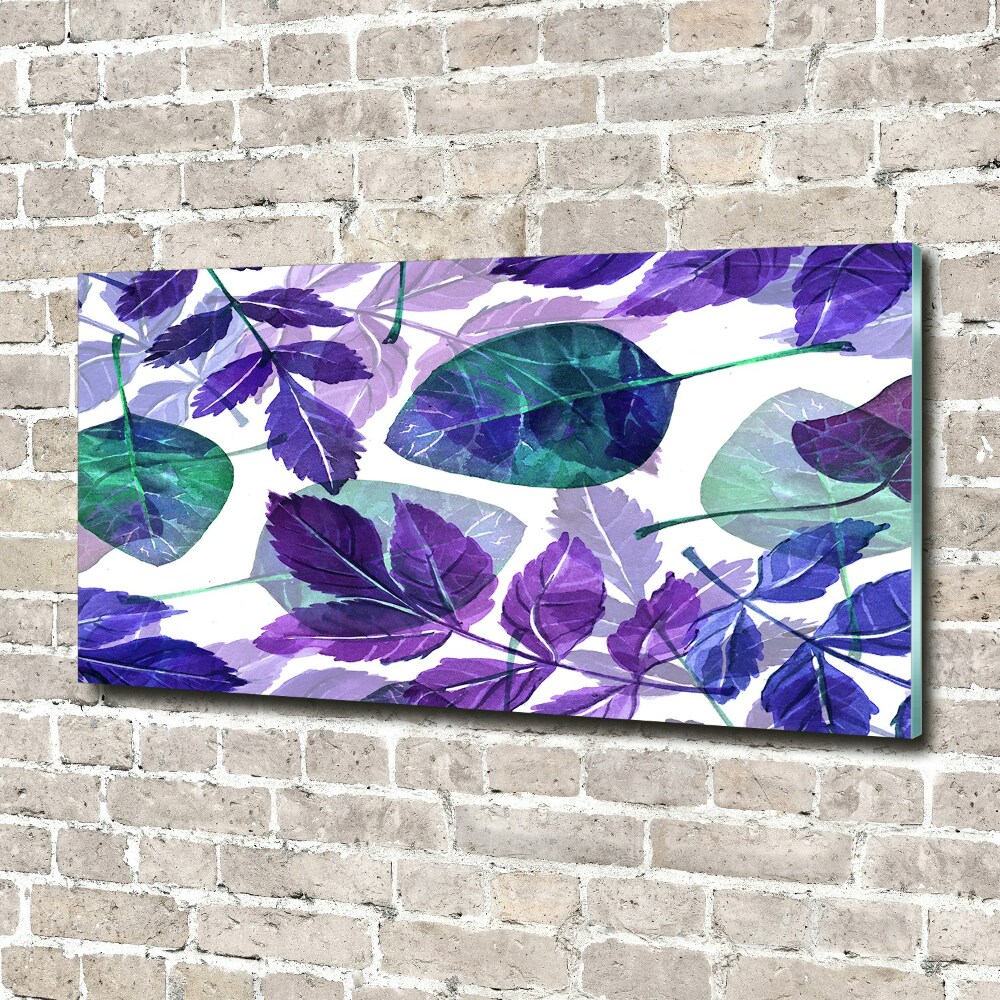 Print on acrylic Colorful leaves