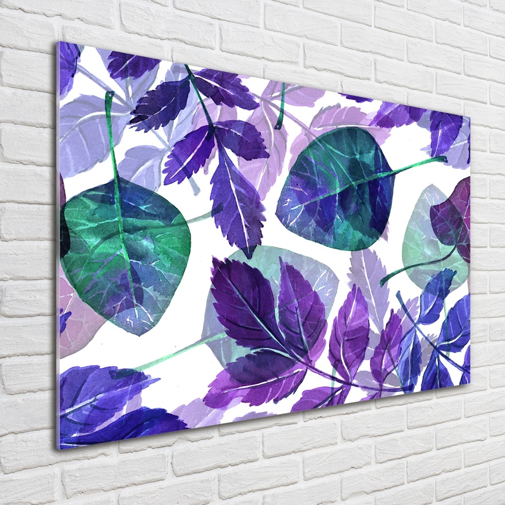 Print on acrylic Colorful leaves