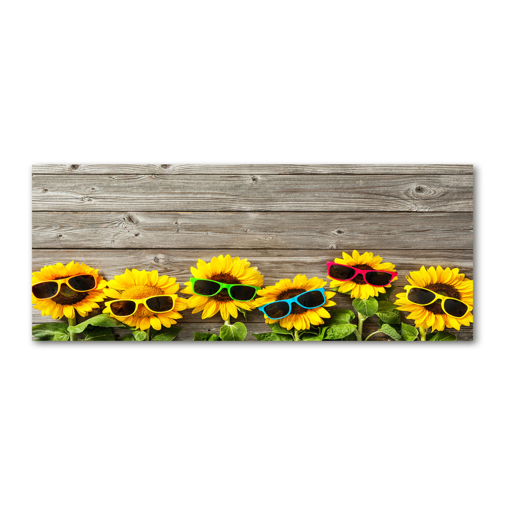 Acrylic wall art Sunflowers