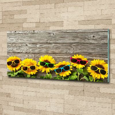 Acrylic wall art Sunflowers