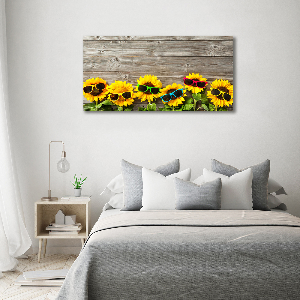 Acrylic wall art Sunflowers