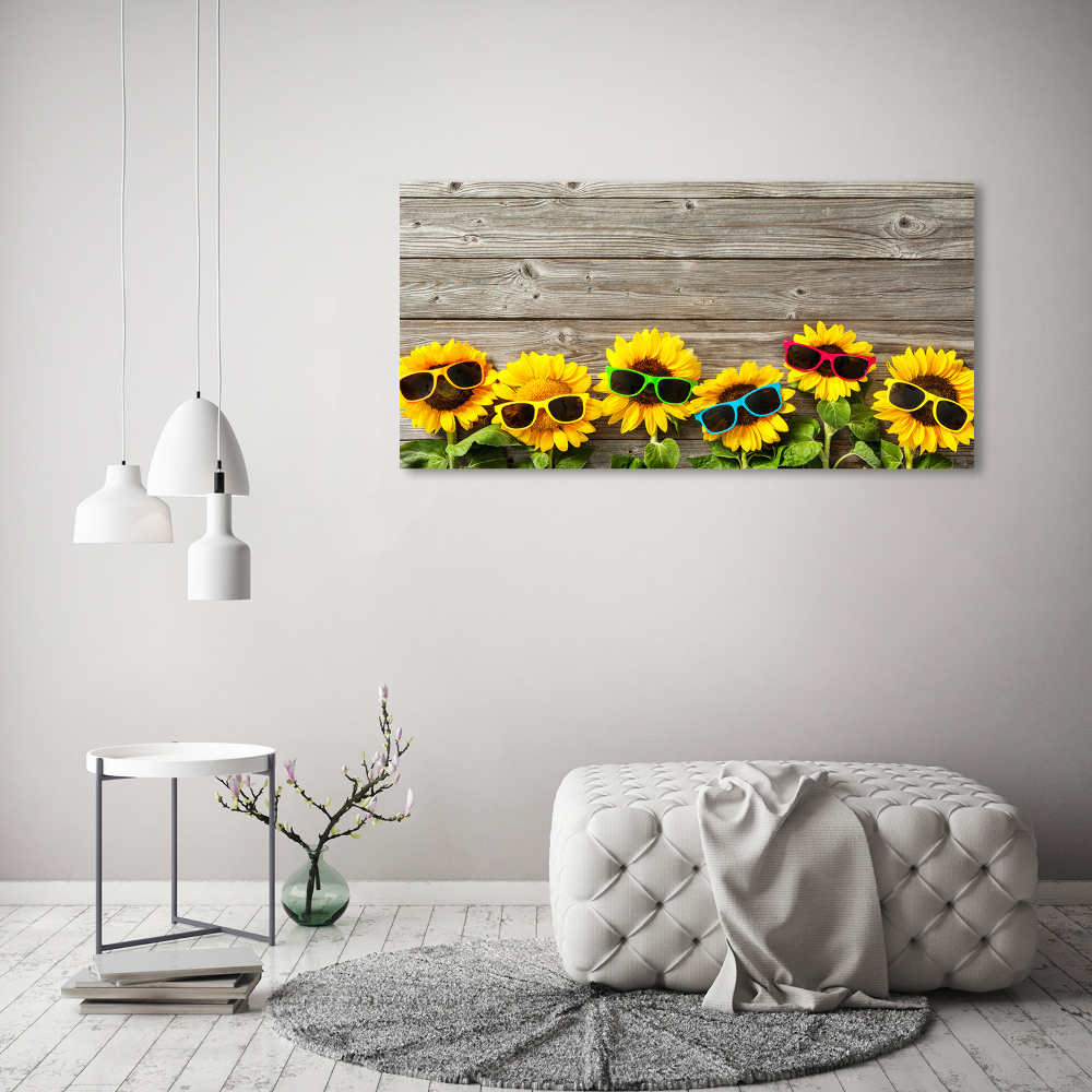 Acrylic wall art Sunflowers