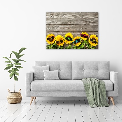 Acrylic wall art Sunflowers