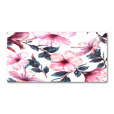 Wall art acrylic Hibiscus flowers