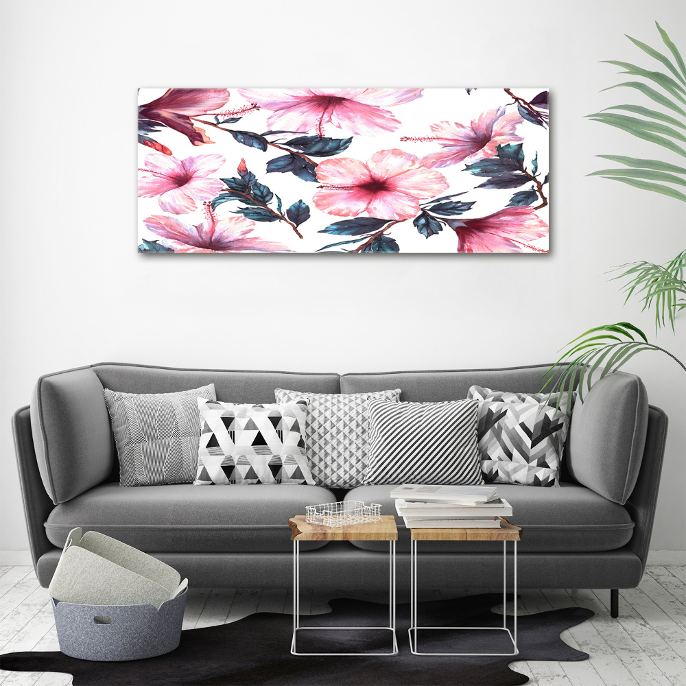 Wall art acrylic Hibiscus flowers