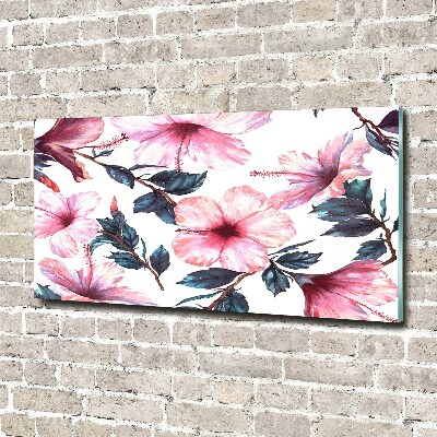 Wall art acrylic Hibiscus flowers