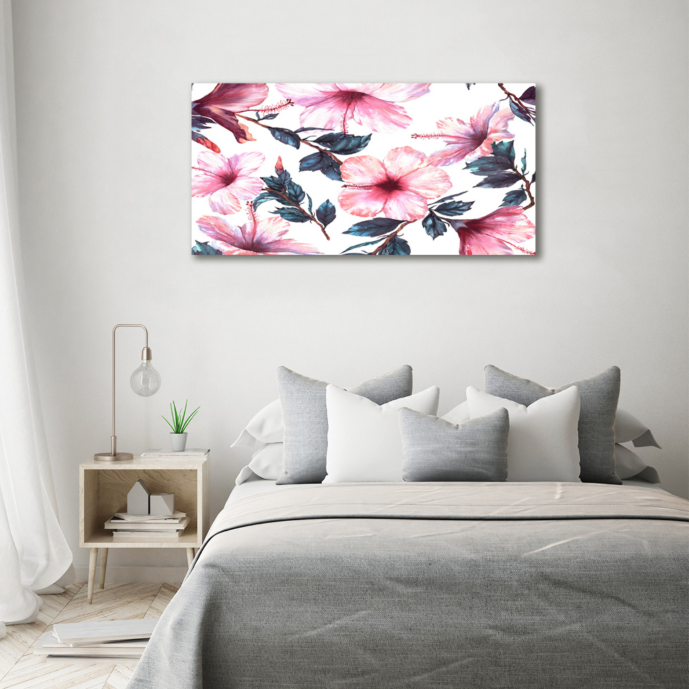 Wall art acrylic Hibiscus flowers