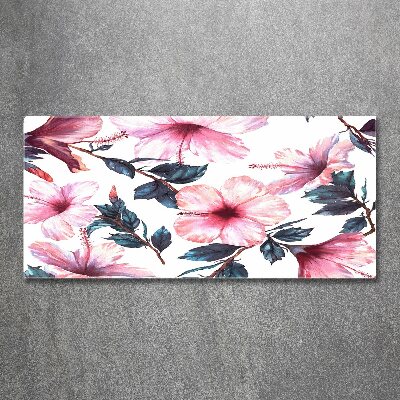 Wall art acrylic Hibiscus flowers