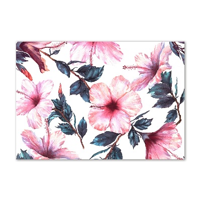 Wall art acrylic Hibiscus flowers