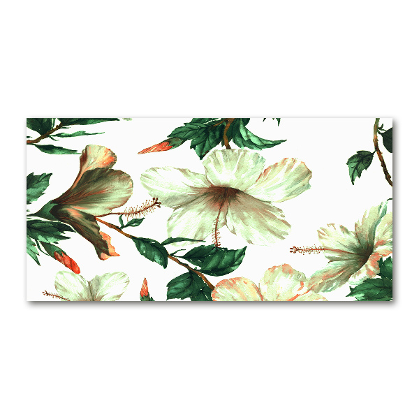 Wall art acrylic Hibiscus flowers