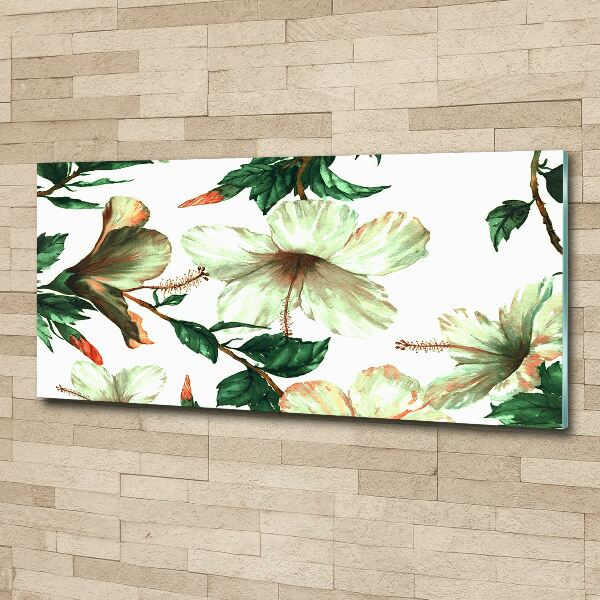 Wall art acrylic Hibiscus flowers