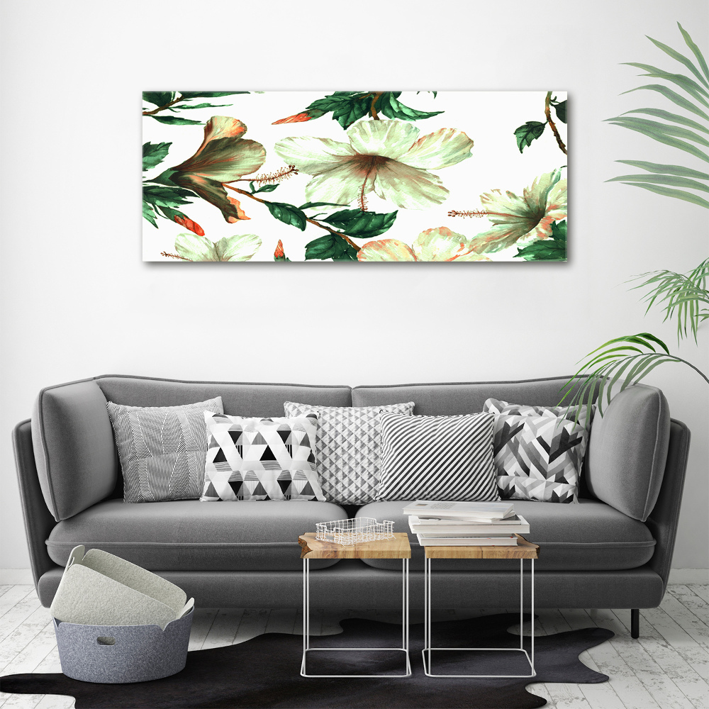 Wall art acrylic Hibiscus flowers