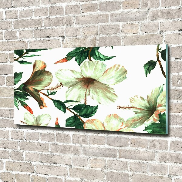 Wall art acrylic Hibiscus flowers