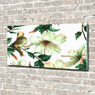 Wall art acrylic Hibiscus flowers