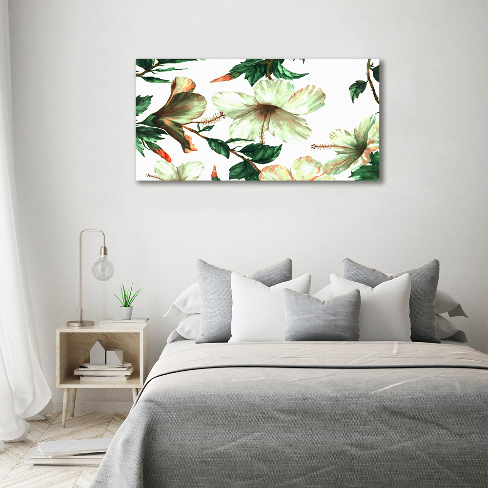 Wall art acrylic Hibiscus flowers