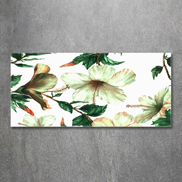 Wall art acrylic Hibiscus flowers