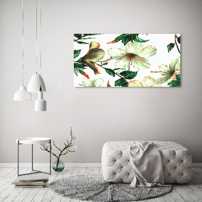 Wall art acrylic Hibiscus flowers