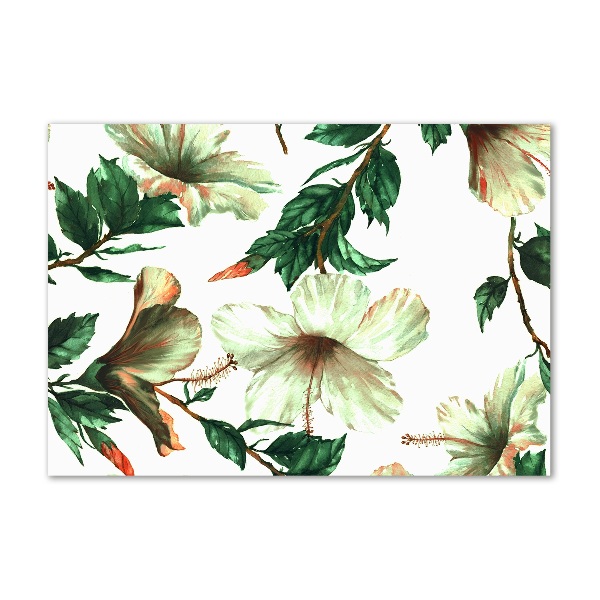 Wall art acrylic Hibiscus flowers